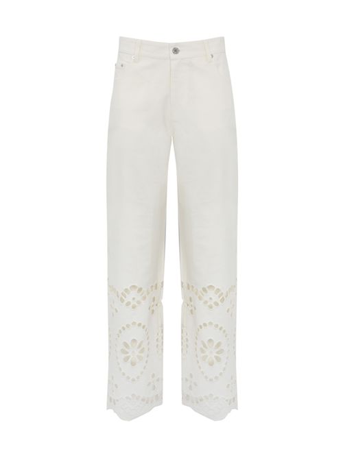 Pantalone Rosabelle in denim sangallo Mc2 Saint Barth | ROSABELLE01570H DENIM SANGALLO 10 EMB